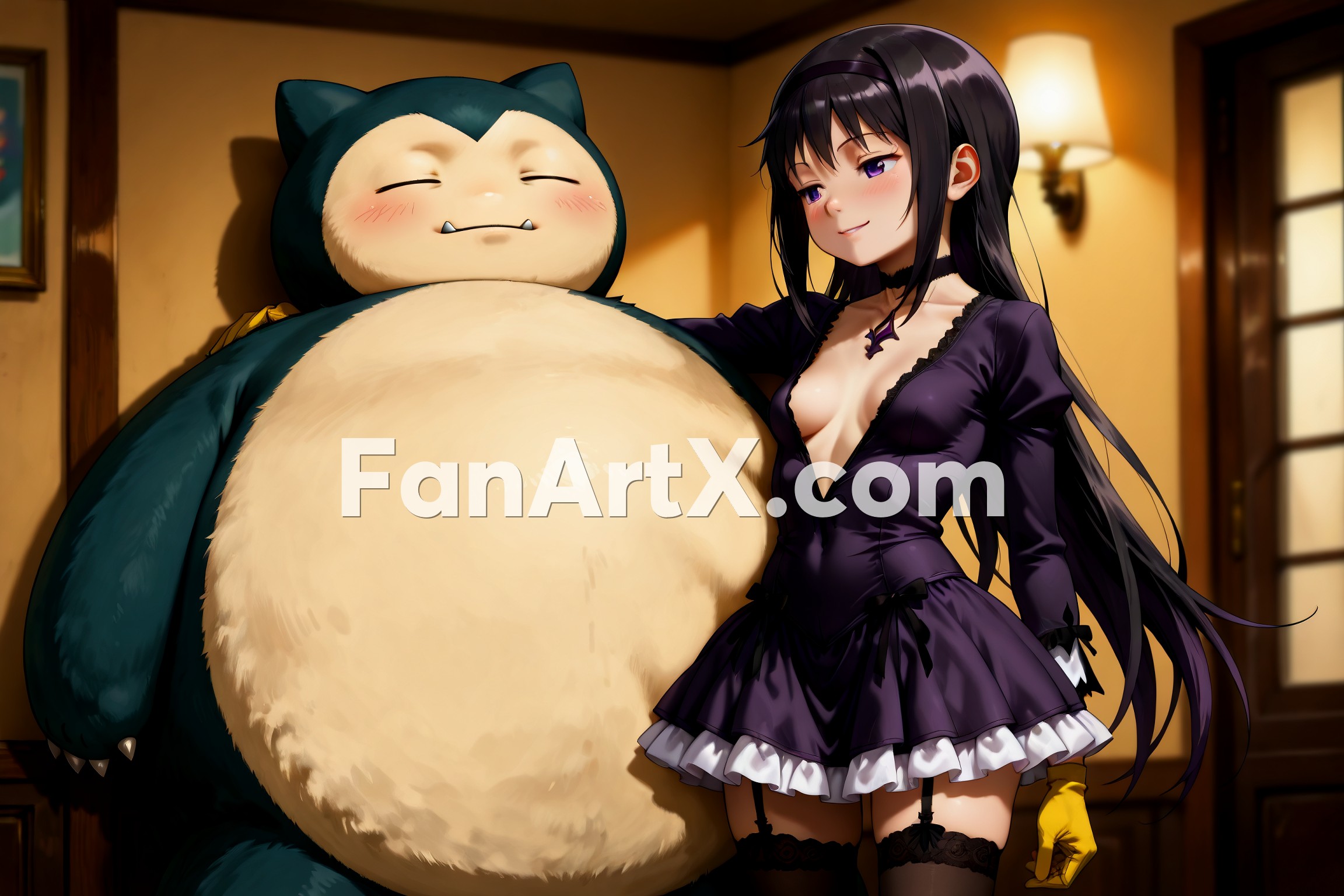 Akemi Homura Puella Magi Madoka Magica Fanart 5669437